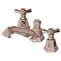 Stylish Brass Faucet Collection With Cross Handles And Elegant Spout Design