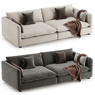 modern bench sofa 3d model