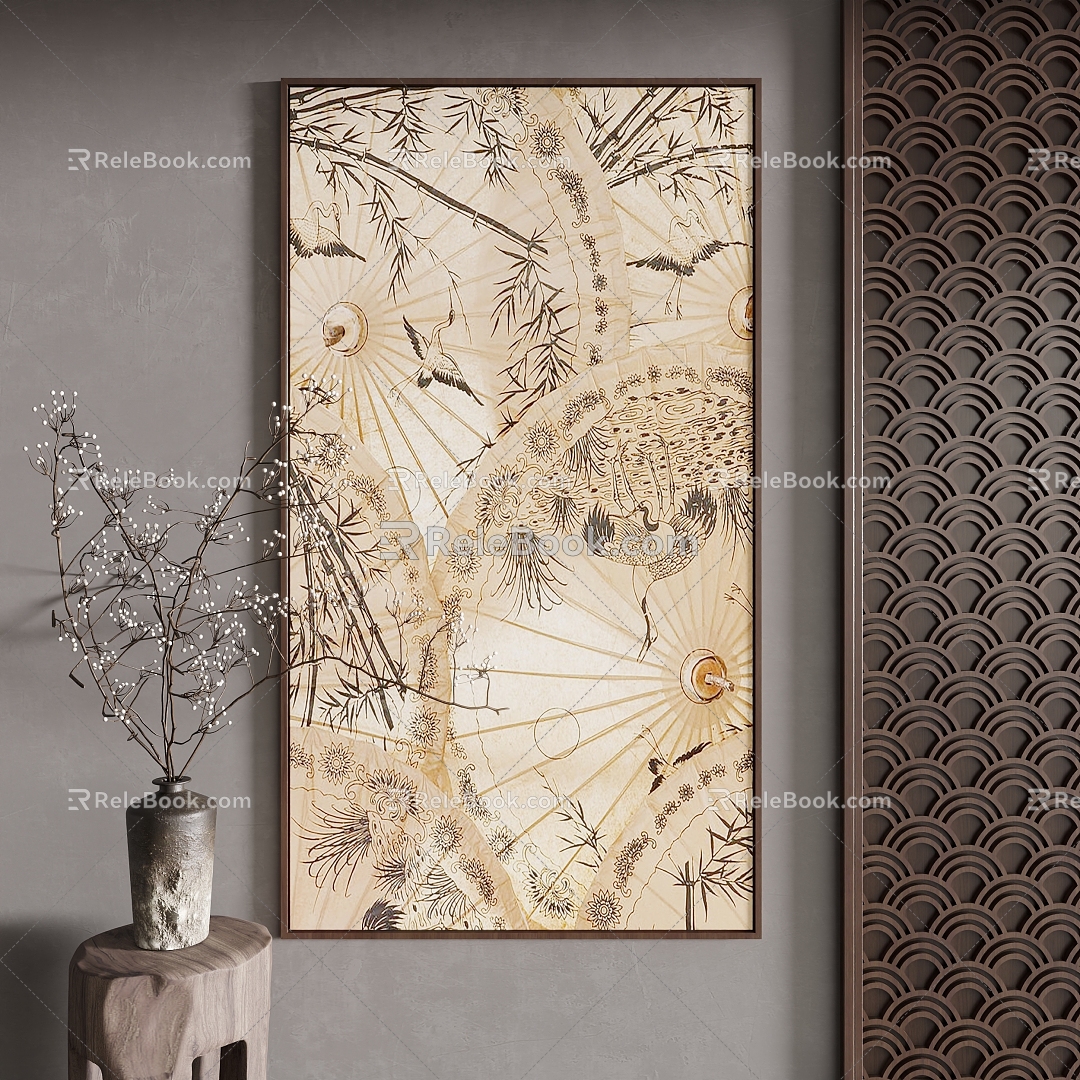 New Chinese Decorative Painting 3d model