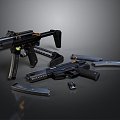 rifle submachine gun semi-automatic rifle combat rifle battle rifle carbine war rifle 3d model