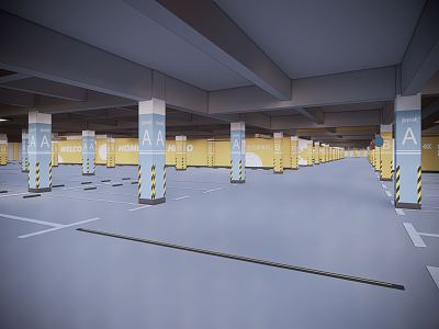 Modern Parking 3d model