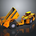 Yellow Heavy Duty Mining Dump Truck With Large Capacity And Construction Use 3d model