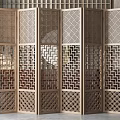 New Chinese Style Screen Partition 3d model