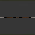 Traditional Wooden Recurve Bow With Orange And Black Grip Design