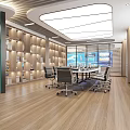 Modern Control Room With Large Screens Displaying Data Charts Control Desk Office Chairs And Lighting