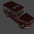 Red Mercedes G Class SUV With Modern Design Black Wheels And Sleek Exterior