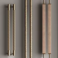 Modern door handle door handle combination 3d model