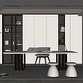 Modern study 3d model