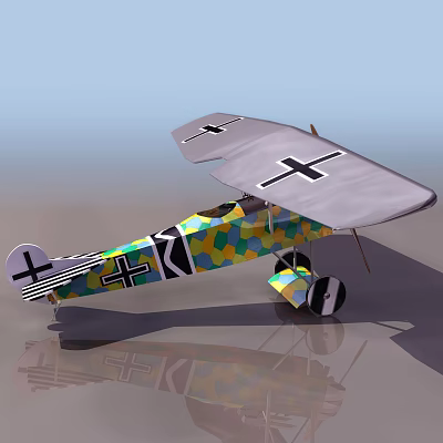 Colorful Geometric Pattern Painted Passenger Plane With Unique Wing Exterior Design 3d model