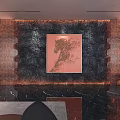 Hotel Lobby Modern Interior Design With Black Marble Floor Chandelier Sofa Windows And Decorative Wall