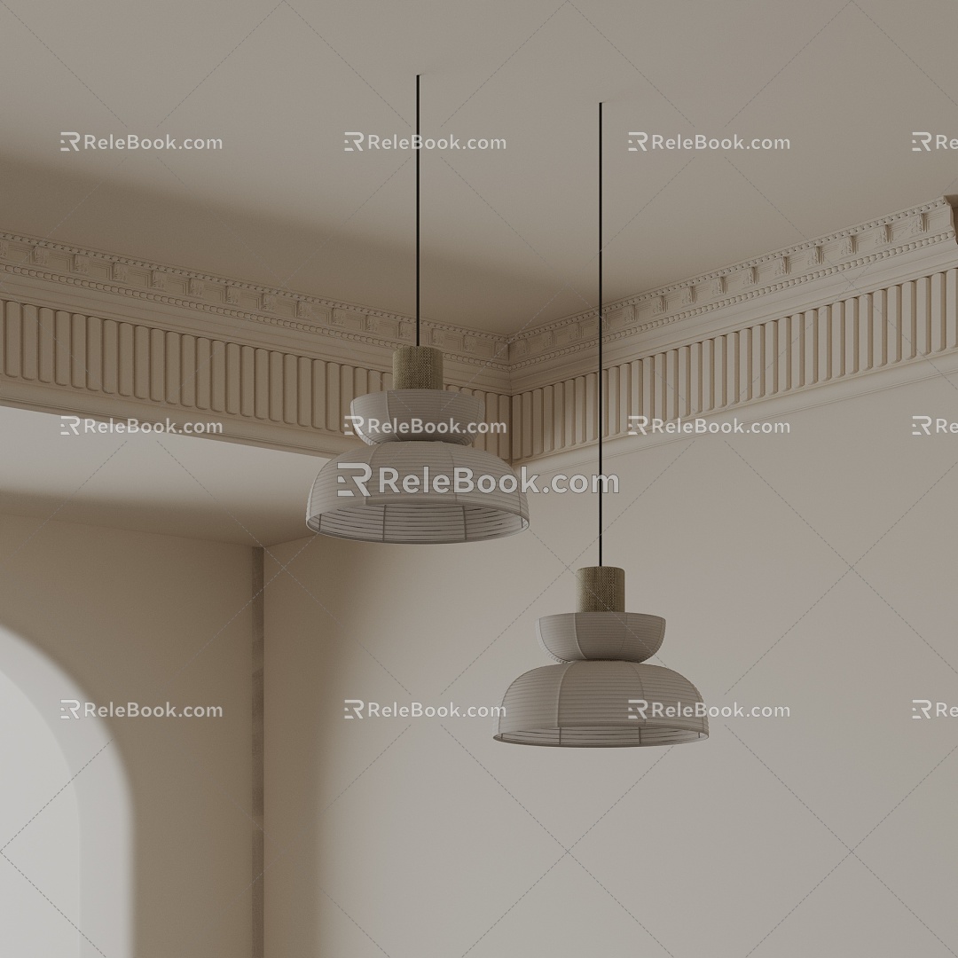 Modern chandelier 3d model