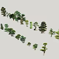 Modern tree beautiful modeling tree series 3d model