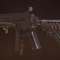 MPAR 556 Rifle Automatic Rifle Carbine Submachine Gun Assault Rifle PBR Military Weapon 3d model