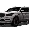 White Luxury SUV With Chrome Grille Alloy Wheels And Sleek Exterior Design