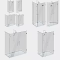 Shower Enclosure Glass Interior Design With Various Corner Styles Transparent Doors For Bathroom
