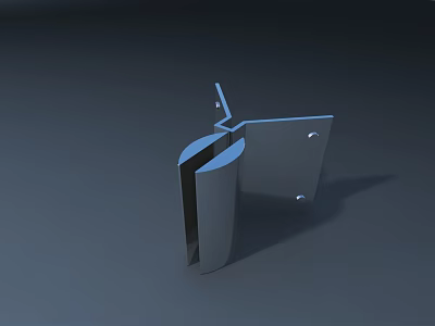 Public Facility Metal Bracket Component For Structural Building Installation Support 3d model