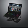 High Performance Gaming Laptop With RGB Backlit Keyboard Cooling Stand And Interface