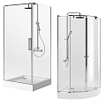 Modern Shower Enclosure Collection With Transparent Glass And Various Designs