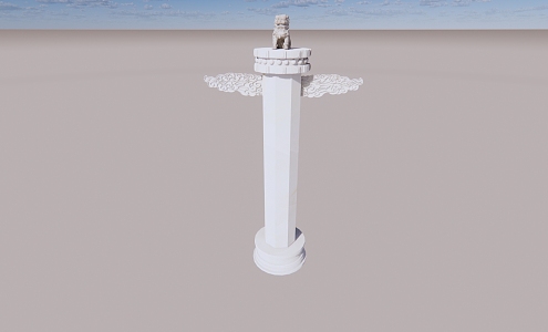 New Chinese Pillar 3d model