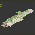 Modern fighter sci-fighter next-generation fighter sci-fighter 3d model