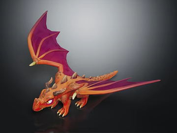 Modern game character cartoon dragon cartoon baby dragon (ID:ggajh398957)