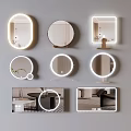 Illuminated Bathroom Mirrors With Round Oval Square Shapes And Modern Designs