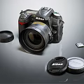Nikon Digital Camera With Lens Lens Caps And Memory Card Accessories