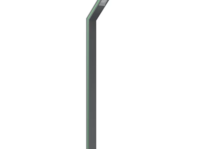 Modern Outdoor Light With Tall Metal Pole And LED Lighting For Garden Use 3d model