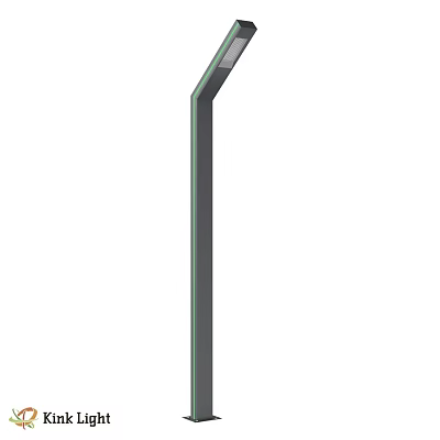Modern Outdoor Light With Tall Metal Pole And LED Lighting For Garden Use 3d model