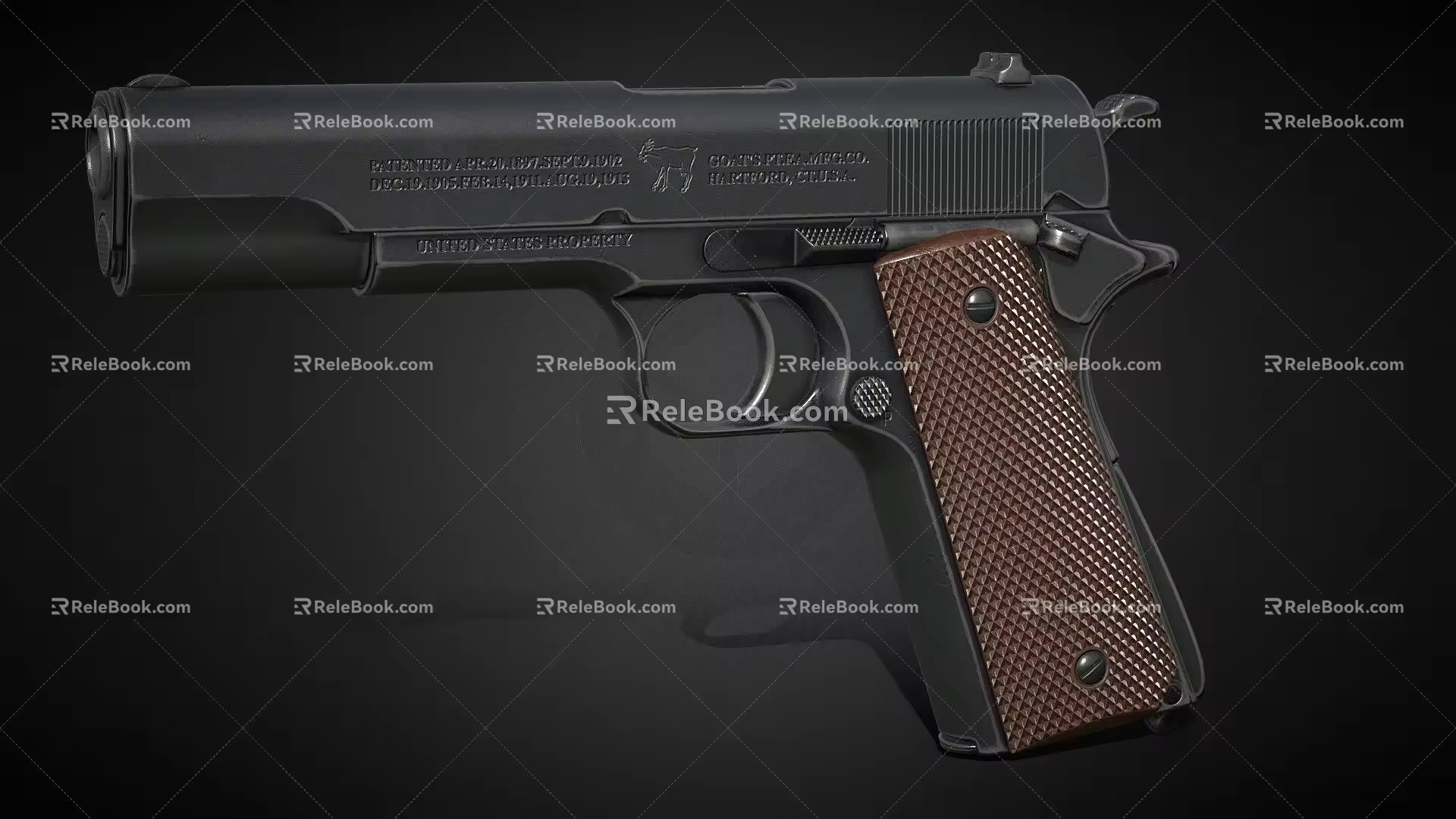 Weapon class pistol 3d model