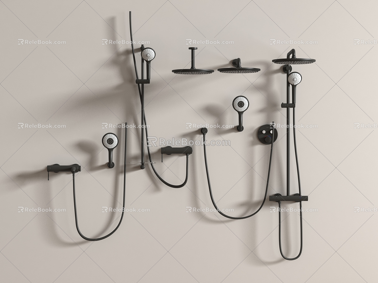 Top Shower Modern Shower 3d model