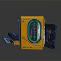 Sony Yellow Sports Walkman Portable Tape Player With Open Cassette Compartment