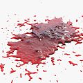 Blood Blood Blood Stain Blood Stain Liquid Water Stain Blood Terror 3d model