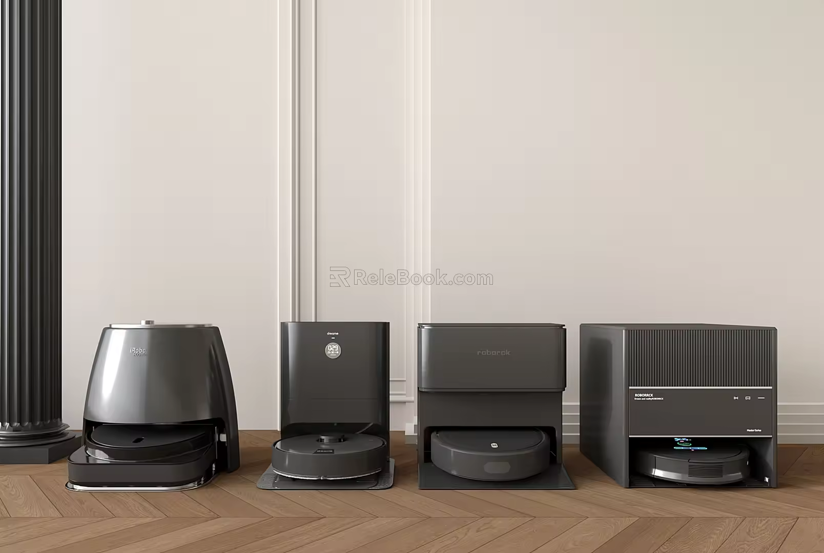 Modern intelligent sweeping machine sweeping robot 3d model