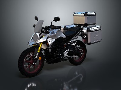 Modern Motorcycle Delivery Truck Delivery Motorcycle Express Motorcycle 3d model