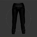 Stylish Black Leather Pants With Side Lace Up Details For Fashionable Outfit