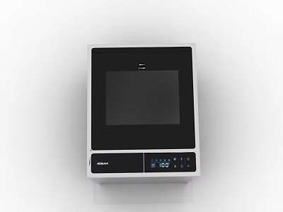 Midea Modern Kitchen Microwave Oven With Digital Display And Control Panel 3d model