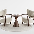 New Chinese Coffee Table and Chair Casual Table and Chair Coffee Table and Chair 3d model