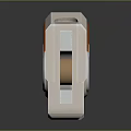 Modern Folding Knife With Metal Body Wooden Grip And Reflective Surface Design Detail