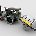 Lego toy building block roller engineering vehicle 3d model