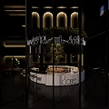 Modern Elegant Hotel Lobby Interior With Green Plants And Large Windows