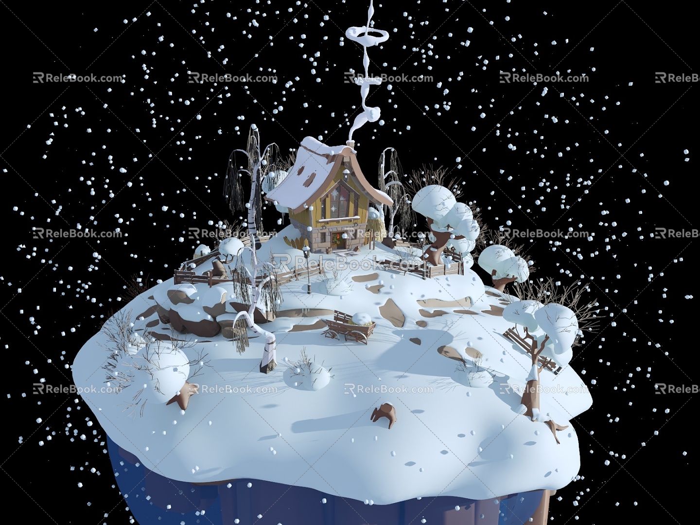 Modern Snow Christmas Snow model