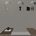 Cozy Dessert Shop Interior With Bamboo Blinds Dessert Display And Seating Bench