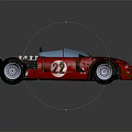 Modern engine racing engine 3d model