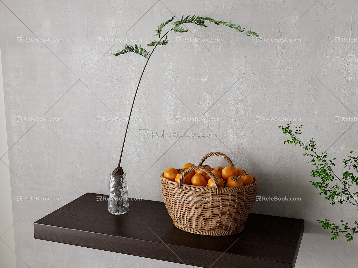 Nordic Fruit Basket Ornaments model