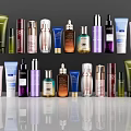 Perfume And Cosmetics Various Bottles Luxury Beauty Products Collection