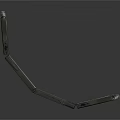 modern high-speed train light rail subway 3d model