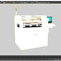 Virtual Simulation Demonstration of SMT Production Line Equipment of Printing Machine 3d model