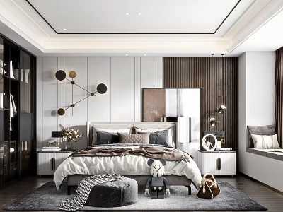 Modern Bedroom 3d model