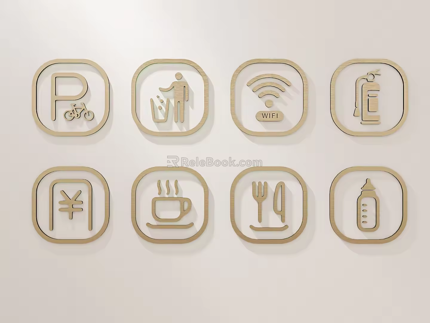 Metal Pattern Boundary Word Metal Word Guide Figure Ornament 3d model